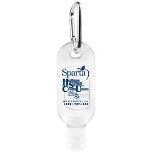 SanGo 1 oz Hand Sanitizer Antibacterial Gel with Carabiner