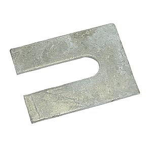 No.3 75mm x 100mm x 2mm with a 22mm slot (Suits bolts up to M20) Steel Metal Horseshoe Trouser Shim galvanised