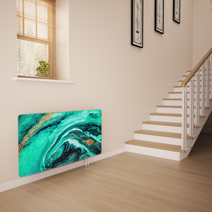 Glass Radiator Cover in Liquid Emerald - Medium