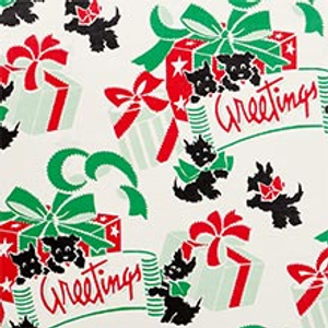 Clear Terrier Greetings Gift Wrap - 30" X 100' - Gift Wrapping Paper by Paper Mart