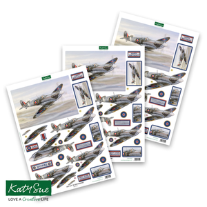 Die Cut Decoupage – Spitfire (pack of 3)