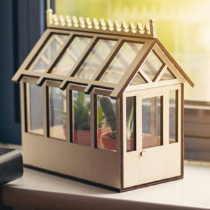 Miniature Indoor Greenhouse for Herbs and Flowers