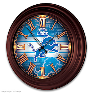 Detroit Lions Wall Clock