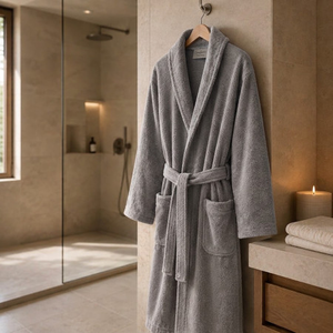 Egyptian Collection Towelling Dressing Gown - Shawl Collar
