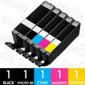 Canon PGI-670XL + CLI-671XL (5 Pack) High Yield Compatible Inkjet Cartridge Combo