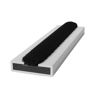 Pyroplex Fire & Smoke Seal Intumescent Strip, Brush, 15mm x 4mm x 2.1m, White