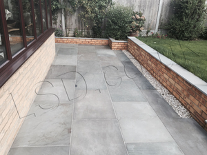 Indian Sandstone Paving - Polished Kandla Grey - Patio Pack