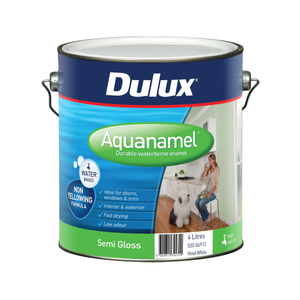 Dulux Aquanamel Semi Gloss Vivid White 4L