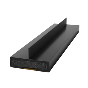 Pyroplex Fire & Smoke Seal Intumescent Strip, Single Fin, 15mm x 4mm x 2.1m, Black