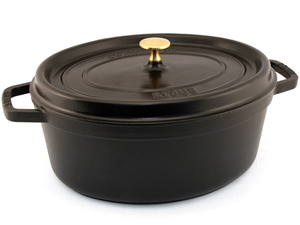 Staub - Cocotte Oval Black 31cm / 5.4L