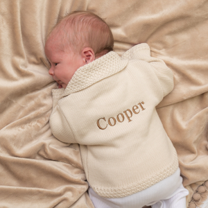 Beige Buttoned Cardigan