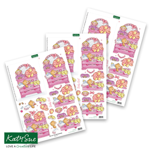 Die Cut Decoupage – Baby Girl (pack of 3)