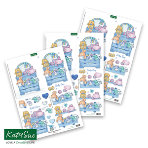 Die Cut Decoupage – Baby Boy (pack of 3)