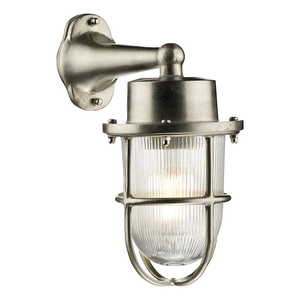 David Hunt Harbour Wall Light Nickel IP64