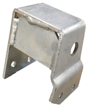 Series 3 - Steering Damper Bracket Galvanised - To Chassis (RHD)