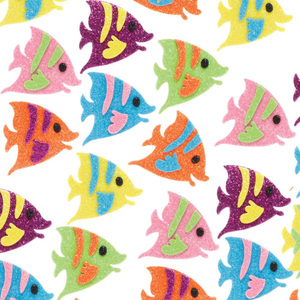 Tropische Vissen Glitter Stickers van Foam 