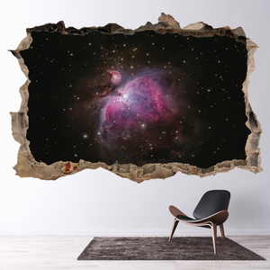Space Nebula 3D Hole In The Wall Sticker