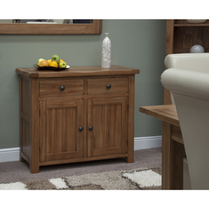 Rustic Solid Oak Small Sideboard