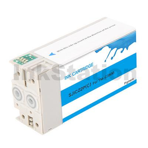 Compatible for Epson SJIC22P(C) Cyan Ink Cartridge C33S020581 for TM-C3500