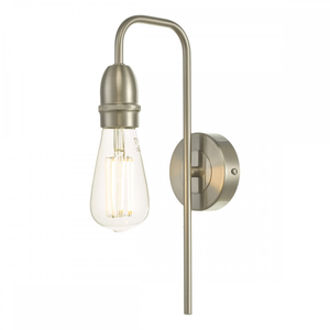 Dar KIE0746 Kiefer Wall Light Satin Chrome
