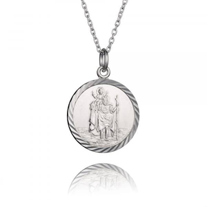 Sterling Silver StChristopher Necklace