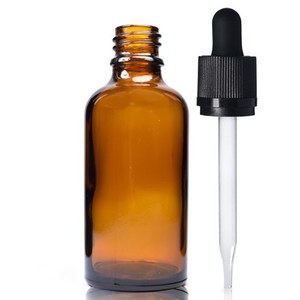 50ml Amber Glass Dropper Bottle & CRC Glass Pipette
