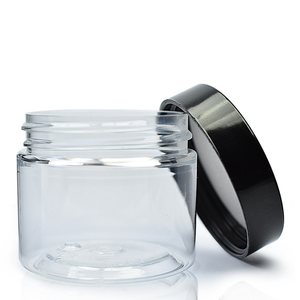 50ml Cylindrical Screw Top Jar & 48mm Screw Cap - Black