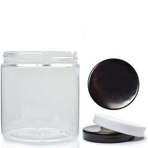 250ml Wide Neck Screw Top Jar & 70mm Screw Cap - White