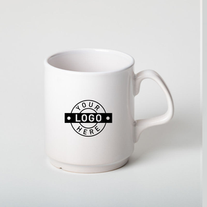 Flared Ceramic Office Mug with Wrap Printing