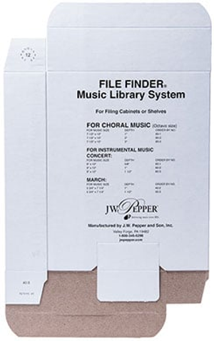 Music Filing Boxes: March Size - Model 40-3, 1-1/2"