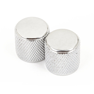Fender Telecaster/Precision Bass Knobs Knurled - Set of 2 (Chrome)