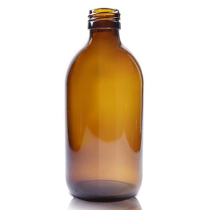 300ml Amber Glass Sirop Bottle (No Cap)