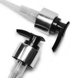 24mm Silver Lotion Pumps - Black & Silver