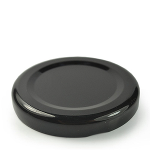 43mm Metal Twist-Off Lids - Black
