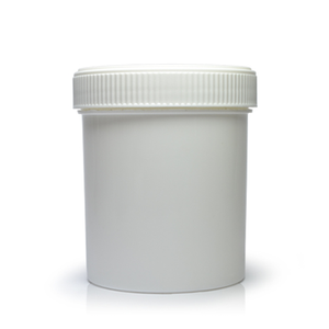250ml White Screw Top Jar With 70mm Lid