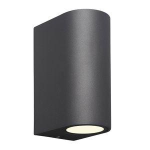 M6510 Kandanchu Outdoor Round Wall Lamp 2 Light Anthracite