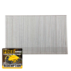 DeWalt DNBSB1650 16Ga 50mm Galvanised Finish Nails (Pack of 2500)