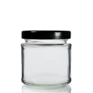 125ml Glass Food Jar With Lid - Silver