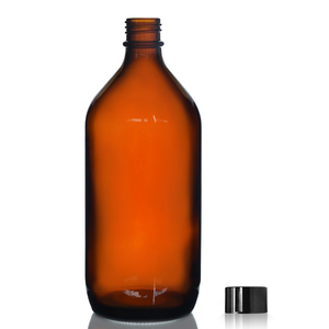 1000ml Amber Glass Winchester Bottle & 31mm Polycone Screw Cap