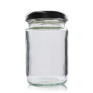 106ml (3.5oz) Glass Food Jar With Lid - Black