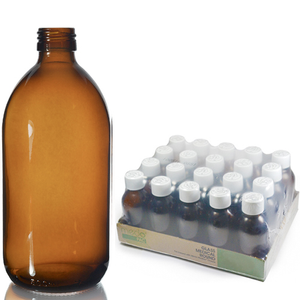 Medopak 500ml Amber Bottle And 28mm CR Closure