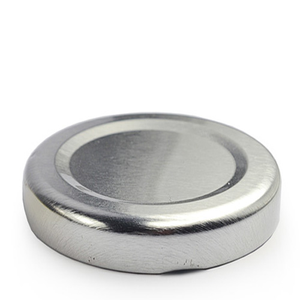 43mm Metal Twist-Off Lids - Silver