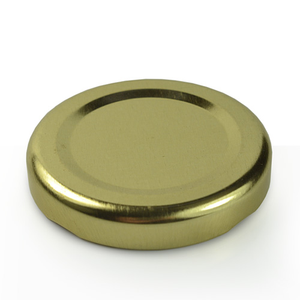 48mm Metal Twist-Off Lids - Gold