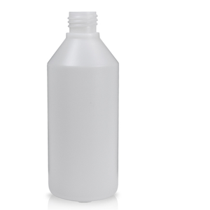250ml Natural HDPE Plastic Round Bottle (No Cap)