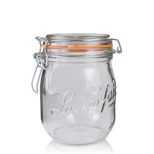 750ml Le Parfait Hinged Glass Jar With Rubber Seal