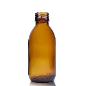 150ml Amber Glass Sirop Bottle (No Cap)