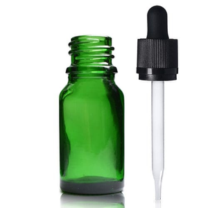 10ml Green Glass Dropper Bottle & CRC Glass Pipette