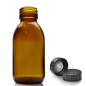 100ml Amber Glass Sirop Bottle & Urea Polycone Cap