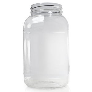 4.4 Litre Plastic Rectangle Sweet Jar (110mm Neck) (No Cap)
