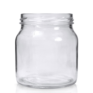 530ml Clear Glass Jar (No Cap)